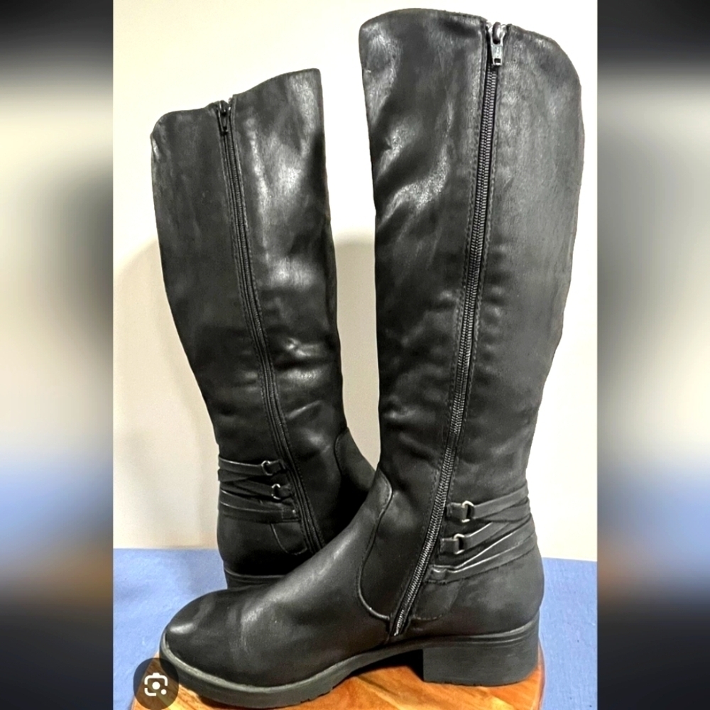 Baretraps Ornell Black Riding/Moto Boots Size 8.5